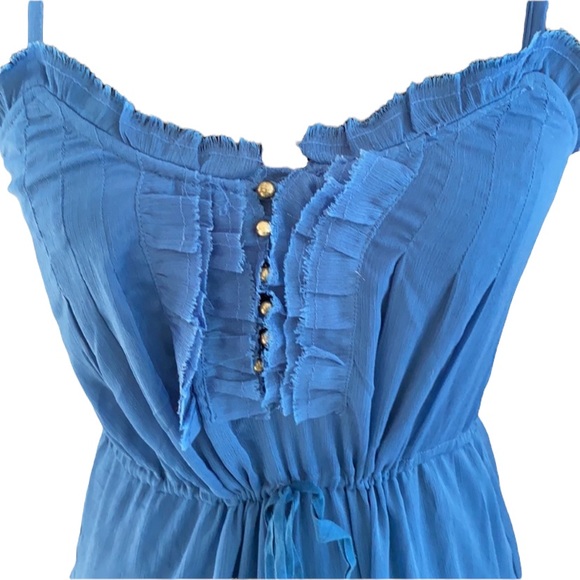 Blue Ruffle Sundress - Picture 3 of 4